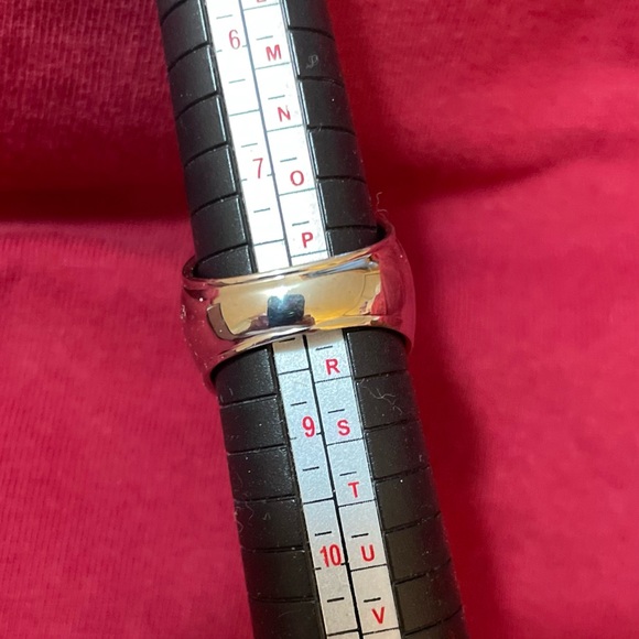 Rhodolite garnet sterling silver ring sz 8.5with tourmaline emerald and sapphire - Picture 8 of 10